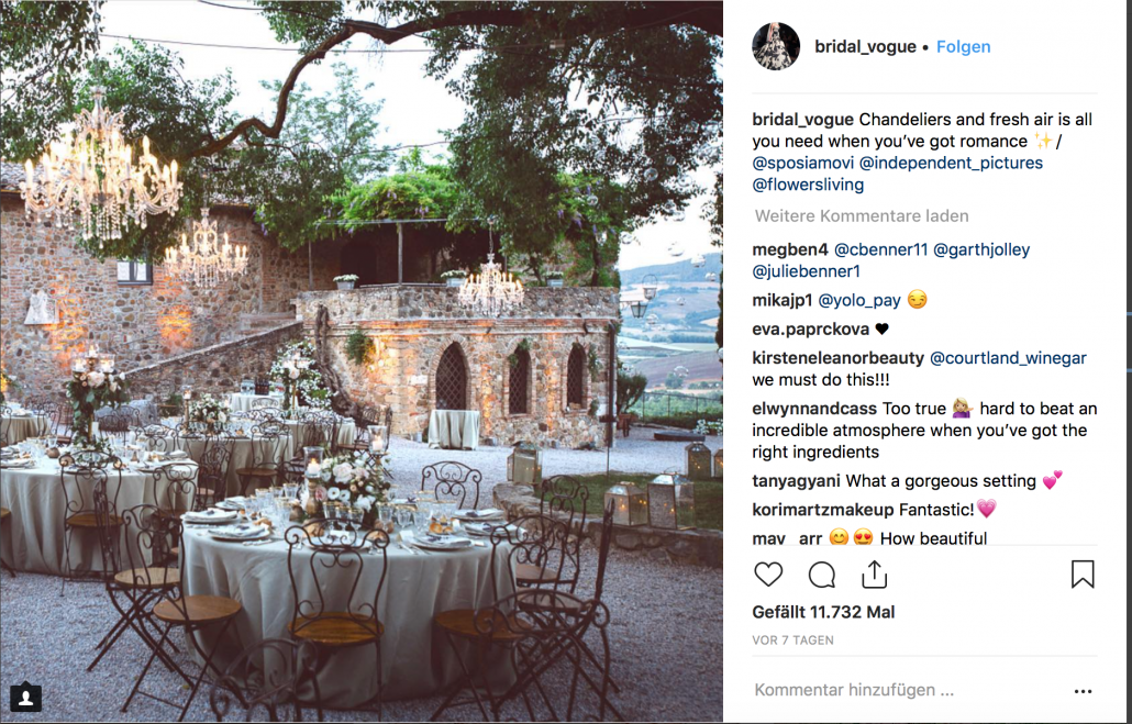 Besten Instagram Account als Inspiration für die Hochzeit
