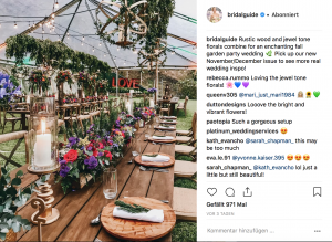 Instagram Profile für Hochzeitsinspiration