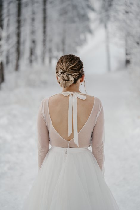 Braut Winterhochzeit